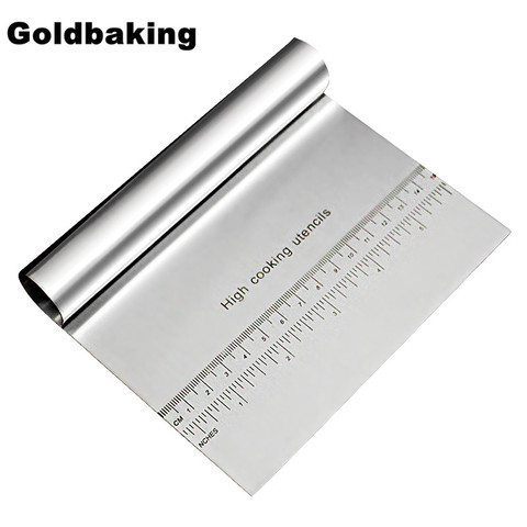 Cake tools stainless steel scraper cutters rice rolls dough scraper 150*120mm ► Photo 1/5