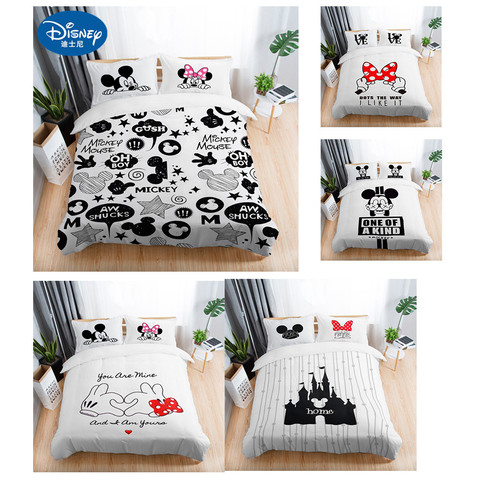 Mickey Mouse Children Cute Duvet Cover, Mickey And Minnie Bed Sheets King Size