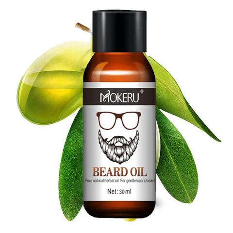 Mokeru 100% Natural Organic Men Beard Growth Oil Products Hair Loss Treatment Conditioner For Groomed Fast Beard Growth 30ml ► Photo 1/6