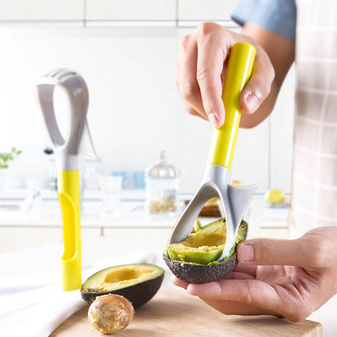 Kitchen Accessories 5-in-1 Avocado Slicer  Fruit Tool Plastic Vegetable Masher  Multifunction Portable ► Photo 1/6