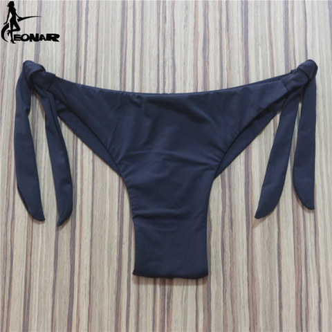 2022 Sexy Solid Thong Bikini Brazilian Cut Swimwear Women Bottom Adjustable Briefs Swimsuit Panties Underwear Thong Bathing Suit ► Photo 1/6