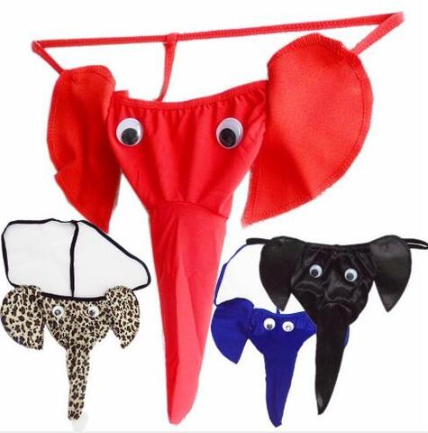 1PCS Men's Sexy Mini Brief Underpants Elephant Thongs Underwear Comfy Bikini Classic Briefs Male Panties Lover Gift ► Photo 1/4