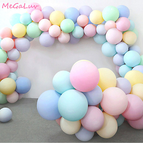 30pcs 5/10 inch Macarons Latex Ballon Birthday Party Candy Balloons Birthday Party Decorations Kids Baby Shower Wedding Golobos ► Photo 1/6