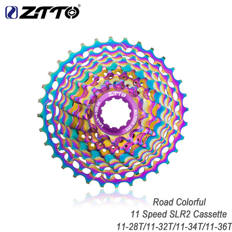 ZTTO Road Bike 11Speed SLR2 Cassette Ultralight 11s 11-28T Colorful Random Freewheel 11-36T SPROCKET CNC 11v K7 Road Gravel Bike ► Photo 1/6