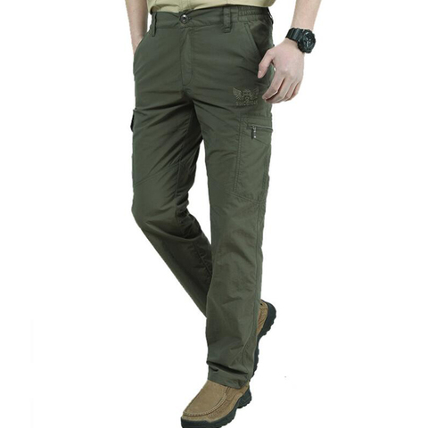 Casual Pants Men Summer Sports Quick-drying Breathable Trousers Mens Outdoor Jogger Military Army Cargo Pants pantalon homme ► Photo 1/1