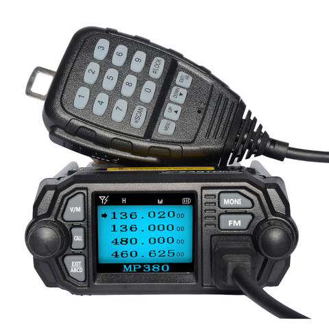 Walkie Talkie Zaston MP380 VHF 136-174MHz UHF 400-480MHz Dual Band Mobile Radio Long Range Car Mobile Radio Station Transceiver ► Photo 1/6