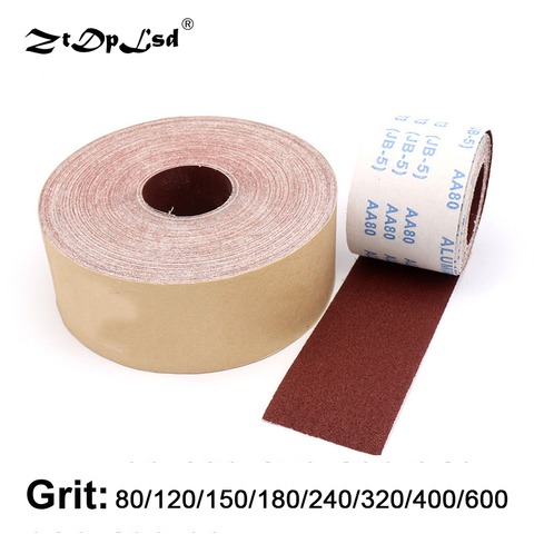 ZtDpLsd 50cm Emery Cloth Roll Polish Sandpaper Tools For Grinding Metalworking Dremel Maroon Sanding Screen Abrasive Paper ► Photo 1/3