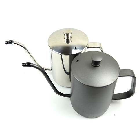 350ml/600ml Coffee Tea Pot 304 Stainless Steel Long Narrow Gooseneck Spout Kettle Hand Drip Kettle Pour Over Coffee pot With lid ► Photo 1/6