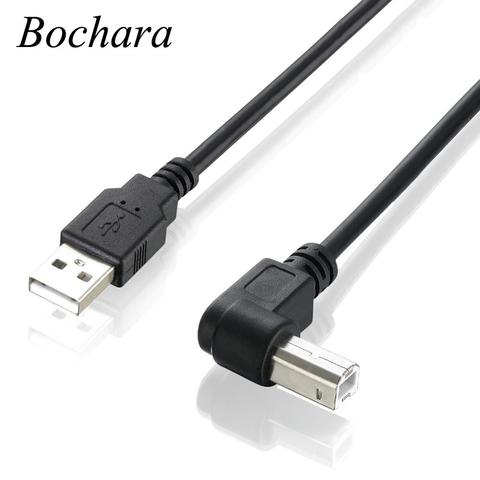 Bochara 90degree USB 2.0 Printer Cable Type A Male to Type B Male Foil+Braided Shielded 30cm 50cm 1m 1.5m 1.8m 3m 5m ► Photo 1/6