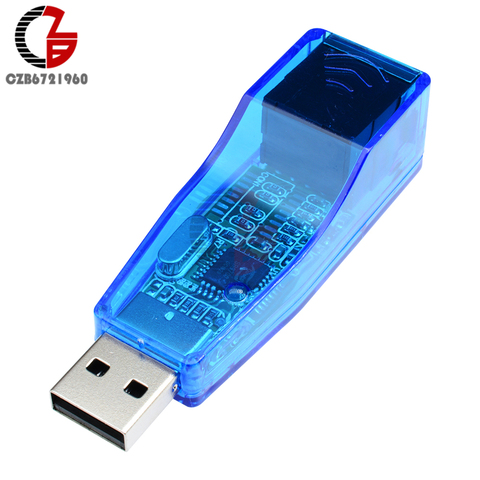USB Ethernet Adapter USB 2.0 to RJ45 Ethernet Network Card LAN Adapter USB Ethernet Connector RD9700 for Windows 7/8/10/XP ► Photo 1/6