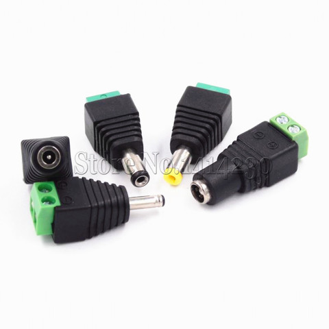 DC Power Plug Connector 2.1mm x 5.5mm 5.5*2.1mm 5.5*2.5mm 3.5*1.35mm (Screw Fastening Type) Needn't Welding DC Plug Adapter ► Photo 1/1