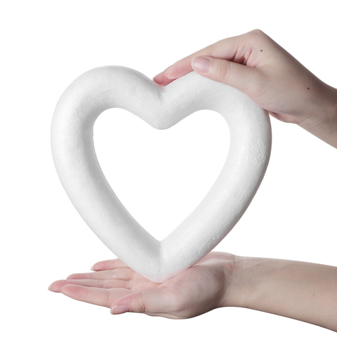 Wedding Valentine's Day Foam Ball White Hollow Heart Ornament Crafts Heart-shaped For DIY Christmas Party Decoration Supplies ► Photo 1/6