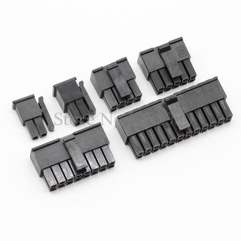 50PCS Micro-Fit 3.0mm Pitch 5557/5559 Male Housing 2/4/6/8/10/12/14/16/18/20/22/24P PCM Mounted ► Photo 1/1