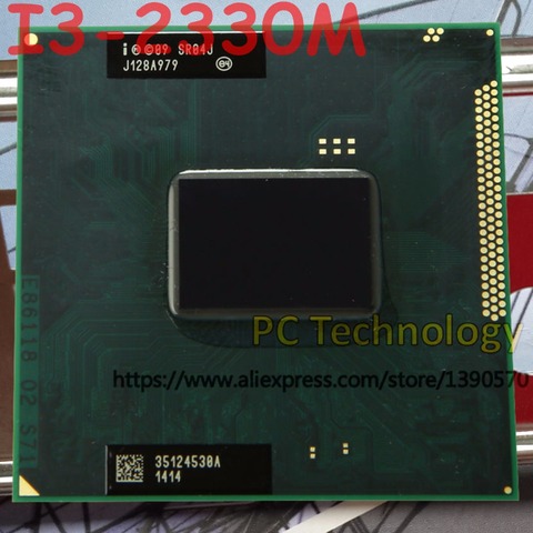 Original Intel core CPU i3-2330M 2,20GHz 3MB Dual Core i3 2330M SR04J FCPGA988 laptop Notebook Processor free shipping ► Photo 1/1