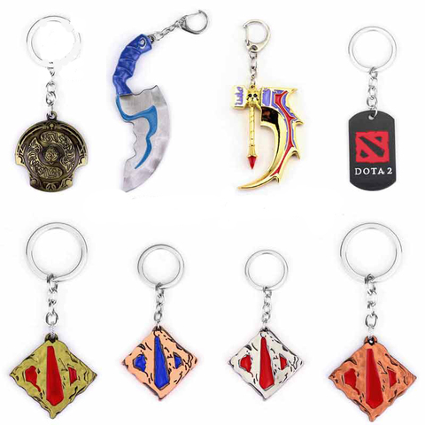 Dota 2 keychain Pudge Toys set New Game Dota2 Weapons Sword Talisman Props Ornaments Car Styling Decor Gift for Player Game Gift ► Photo 1/5