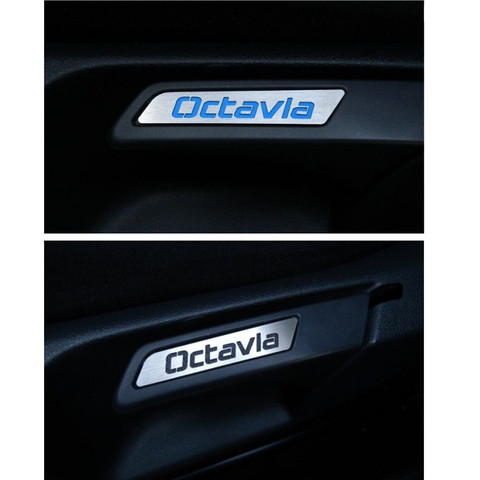 GR-H1 Special stainless steel handle label seat lift wrench decorative sticker Fit for Skoda Octavia accessories ► Photo 1/2