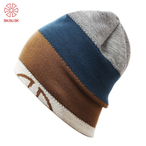 Unisex Winter Knitted Men Women Hats Skullies And Beanies Wire Caps Thermal Ski Hat Double-Sided Cap Toucas De Inverno Gorros ► Photo 1/4