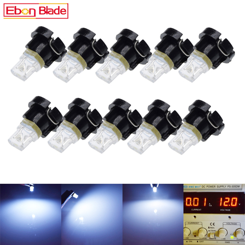 10PCS T3 LED Light 1 SMD Car Interior Lights Auto Dashboard Instrument Light Dash Lamp Cluster Bulb 12V DC Cars Accessories ► Photo 1/6