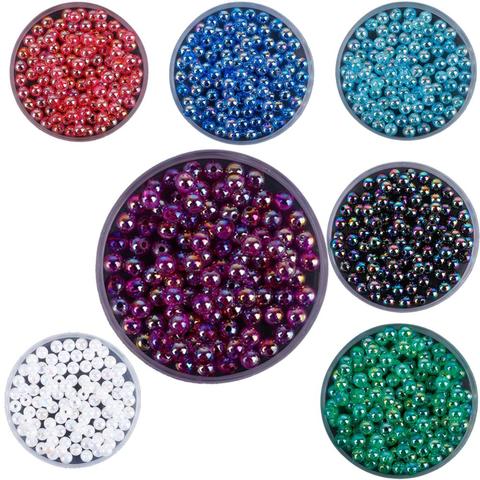 6mm 100pcs/lot High Quality Acrylic Beads Colorful Loose Spacer Beads For DIY Necklace Bracelet Jewelry Making Accessories ► Photo 1/1