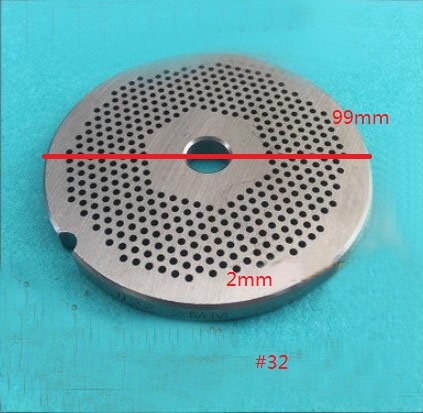 #32 Meat Grinder Parts Stainless Steel hole round plate 99mm 2mm hole size ► Photo 1/1