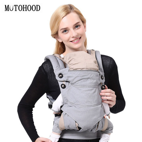 MOTOHOOD Ergonomics Baby Carrier Sling Portable Child Backpacks Thickening Shoulders 360 Ergonomic Hoodie Kangaroo ► Photo 1/6