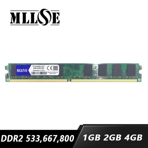 Sale RAM 1gb 2gb 4gb DDR2 533 667 800 533mhz 667mhz 800mhz DDR2 RAM 1G 2G 4G Memory Memoria Motherboard Desktop PC Computer ► Photo 1/1