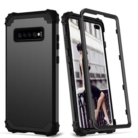 for Samsung Galaxy S20 S10 S9 S8 Plus Note 9 Case Full-Body Cover 3 in 1 Hybrid Hard PC & Soft Silicone Heavy Duty Rugged Bumper ► Photo 1/6