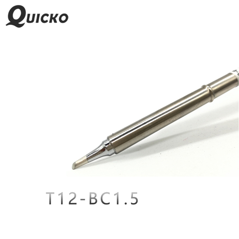 QUICKO Welding T12 Tip T12-BC1.5 Electronic Soldering Tips  Shape For T12 handle FX951 FM2028 Soldering Handle 7S melt tin ► Photo 1/3