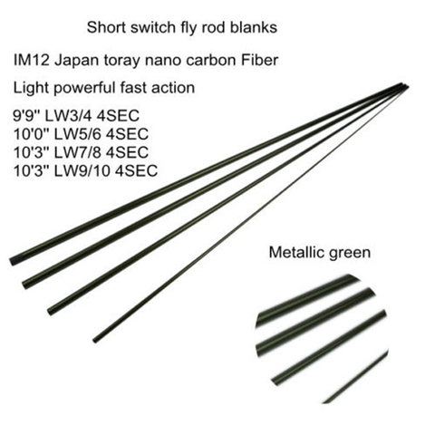 NEW Aventik All Times IM12 Nano Carbon Fiber Short Switch Fly Rods Blanks Fast Action Fishing Rod Blanks ► Photo 1/1