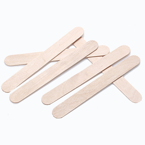 10pcs Approx Wooden Body Hair Removal Sticks Wax Waxing Disposable Sticks Beauty Toiletry Kits Wood Tongue Depressor Spatula New ► Photo 1/6