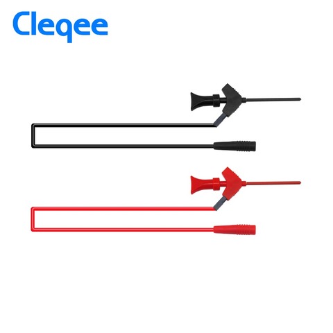 Cleqee P1511B 2mm Female Plug to Internal Spring Test Hook Probe AWG Test Lead Kit Can connect the Digital Multimeter Probe ► Photo 1/6