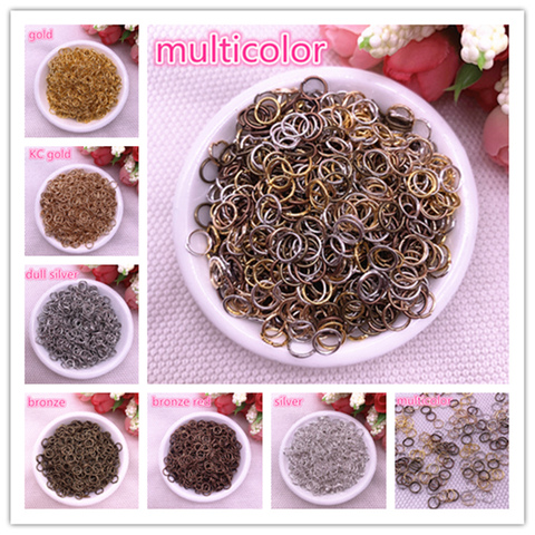 4/6/8mm Jump Ring Single Loop Open Jump Rings Split Rings for Jewelry Necklace Bracelet Chain Connector Findings Connector ► Photo 1/6