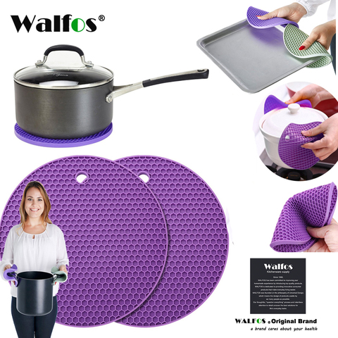 WALFOS NonSlip Heat Resistant Kitchen Cooking Hot Pot Cover Holder Pad- Silicone Rubber Pot Lid Holder-Silicone Trivets Mat - Price history &  Review, AliExpress Seller - Walfos Industrial Company Limited