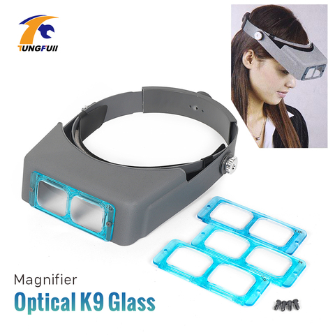 Headband Magnifier Repair Tool 1.5X2X2.5X3.5X Loupe Glass   Jeweler Headband Magnifier Eye Glasses Tool Repair Reading Magnifier ► Photo 1/6