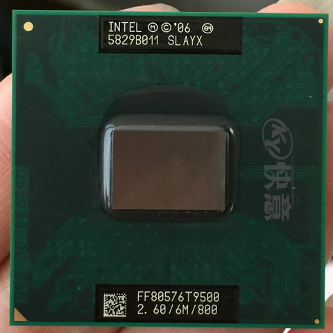 Original Intel Core 2 Duo t9500 laptop processor 6M Cache 2.6GHz 800 Dual-Core Laptop cpu for 965 chipset ► Photo 1/1