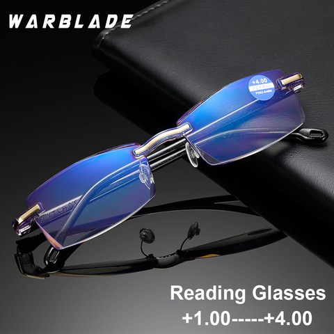 WBL Reading Glasses Men Women Rimless Ultra-Light Magnetic Presbyopic Eyeglasses For Male Female +1.0+1.5+2.0+2.5+3.0+3.5+4.0 ► Photo 1/1