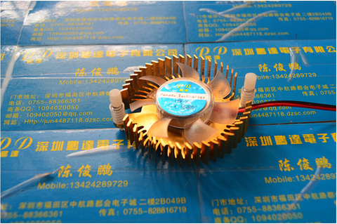 2pcs DC12V 0.1A 50mm diameter  BGA fan Graphics Card  Fan Bridge chips fan with Heat sink Cooler  circular cooling Fan 2pin ► Photo 1/1