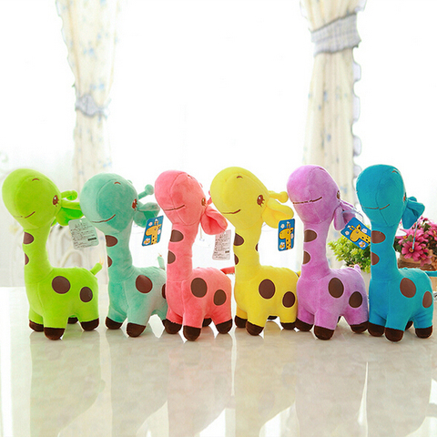 18cm Cute Baby Toys Rainbow Giraffe Plush Toys Dolls For Kids Brinquedos Kawaii Gift For Baby Christmas Gifts ► Photo 1/6