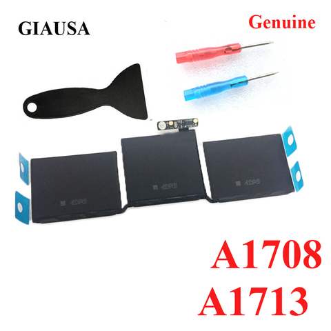 GIAUSA Genuine A1713 battery for apple macbook pro 13'' A1708 2016 2017 year Free Tools ► Photo 1/2