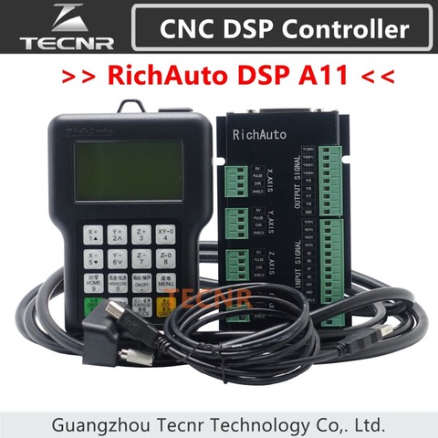 RichAuto DSP A11 CNC controller A11S A11E 3 axis Motion Controller remote For CNC engraving and cutting English version TECNR ► Photo 1/6