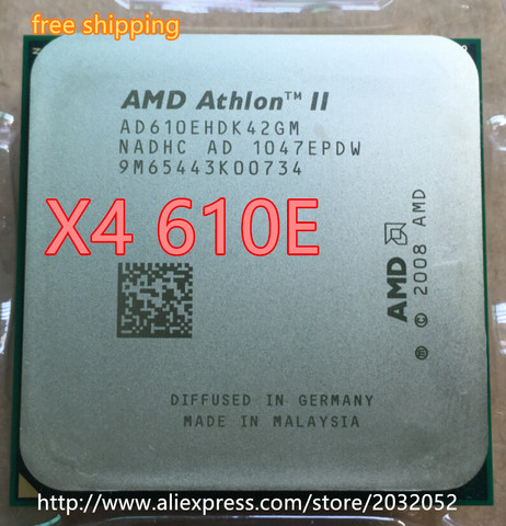 AMD Athlon II X4 610E CPU Processor Quad-CORE (2.4Ghz/ L2 2M /45W ) Socket AM3 (working 100% Free Shipping) ► Photo 1/1