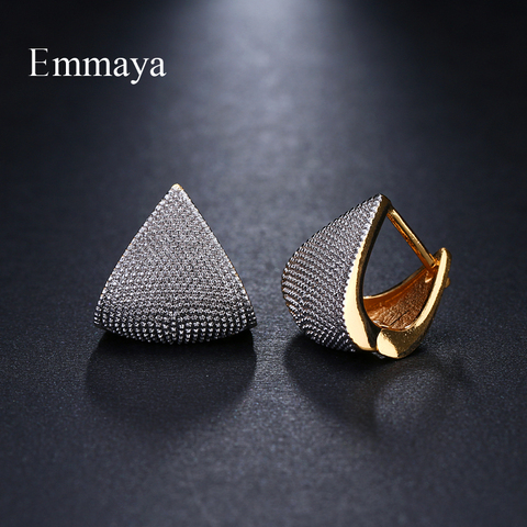 Emmaya Brand Unique Fashion Two Tone Originality Geometric Jewelry Earrings For Woman Charm Wedding Party Gift ► Photo 1/5