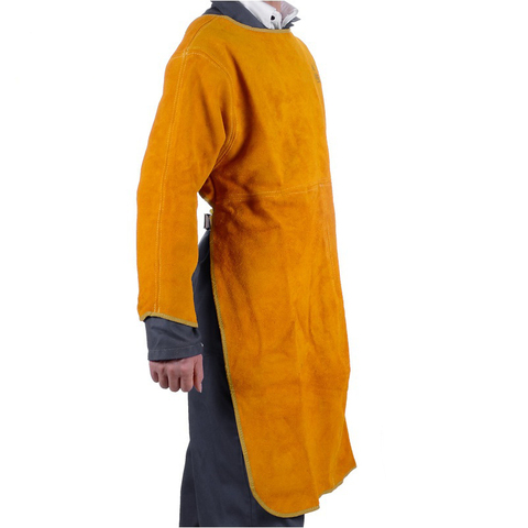 Flame Retardant Welding Clothing FR Cow Leather Welding Jackets Fire Retardant Split Cow Leather Welder Apron  ► Photo 1/1