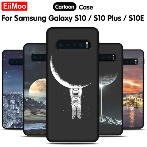 EiiMoo 3D Patterned Case For Samsung Galaxy S10 S10e S10Plus Case Soft Silicone Cover For Samsung Galaxy S10 Plus 5G E Case ► Photo 1/6