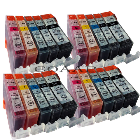Set Compatible ink Cartridge For Canon PGI 425 CLI 426 PIXMA IP4840 IP4940 IX6540 MG5140 MG5240 MG5340 MX714 MX884 MX894 Printer ► Photo 1/5