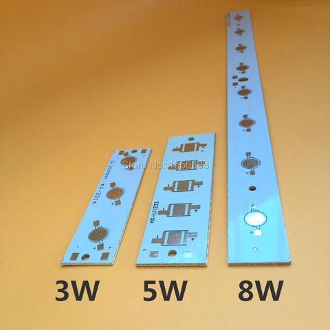 10 Pcs/lot LED High power PCB Board Empty Plate Lamp Panel Aluminum Heat sink for 3W 5W 8W Strip Rectangle LED Lamp Base ► Photo 1/6