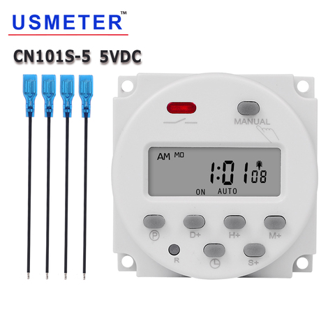 CN101S 5V Economic Second Time Switch Timer Digital Programmable Timer Relay Industrial Timer Automatic  Controller  Lamp Timer ► Photo 1/6