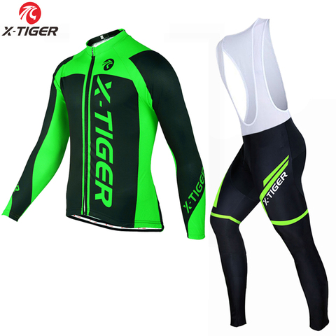 X-Tiger 2022 Pro Cycling Jersey Set Long Sleeve Mountain Bike Clothes Wear Maillot Ropa Ciclismo Racing Bicycle Cycling Clothing ► Photo 1/6