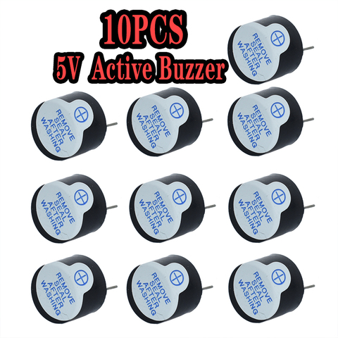 Big voice 5V Active Buzzer Magnetic Long Continous Beep Tone Alarm Ringer 12mm Active Piezo Buzzers Fit For Computers Printers ► Photo 1/6