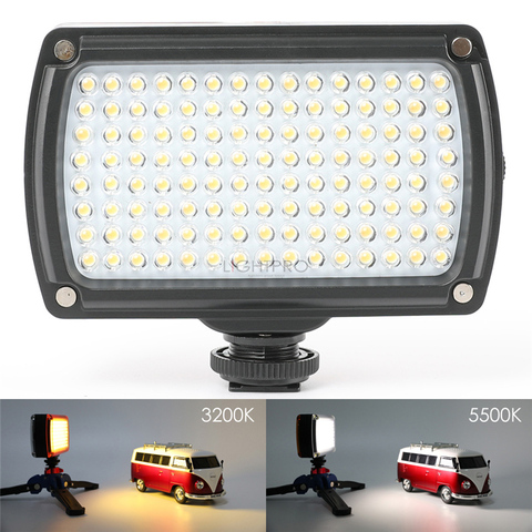 Universal 120 LED Video Lamp XH-120 Photo Studio Light Hotshoe Lighting Dimmable with USB Charger for Canon Nikon DSLR Camera ► Photo 1/6